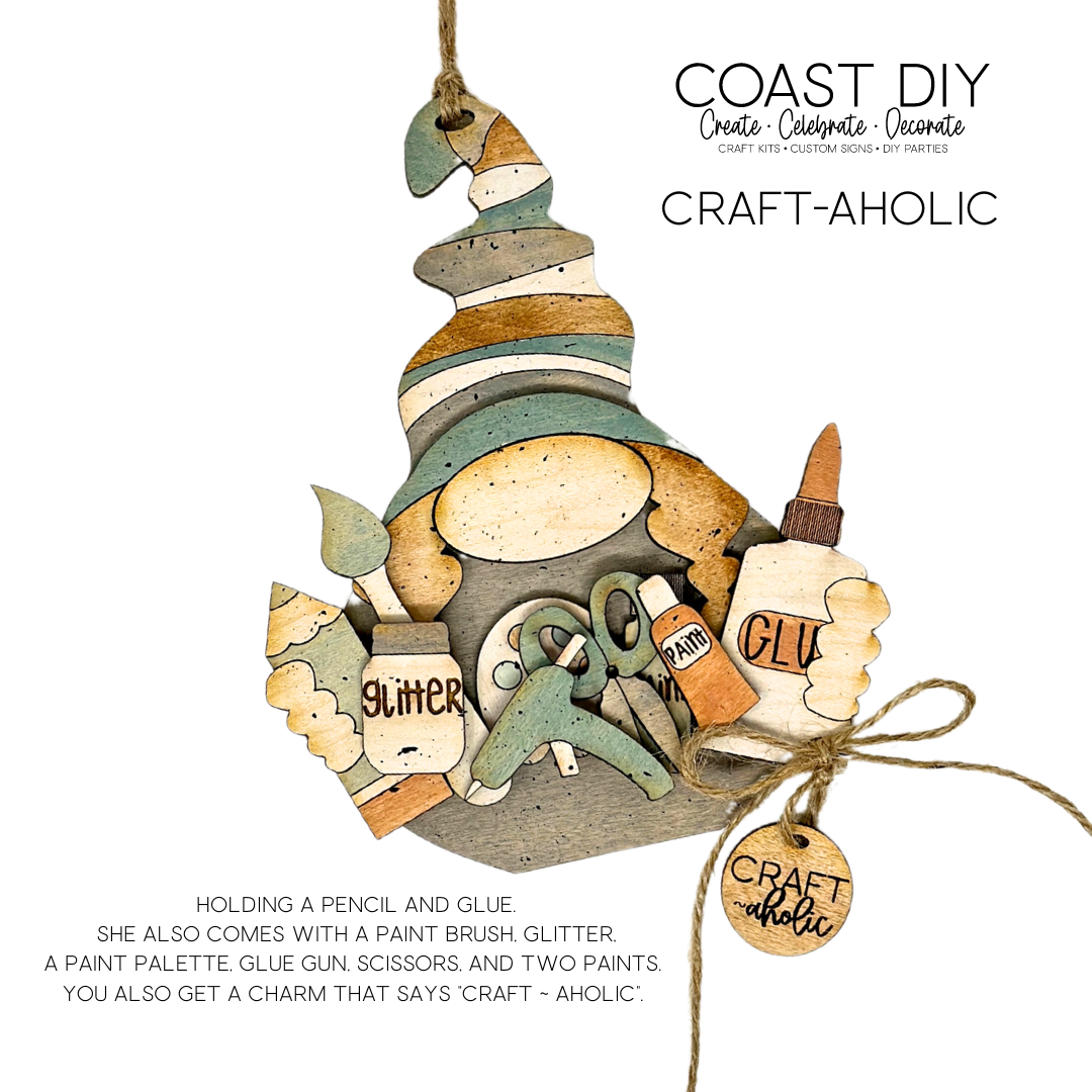 Crafty Gals & Guys Gnome Ornaments Craft Kits