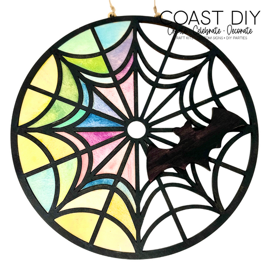 Stain Glass Inspired Round Window Craft Kits