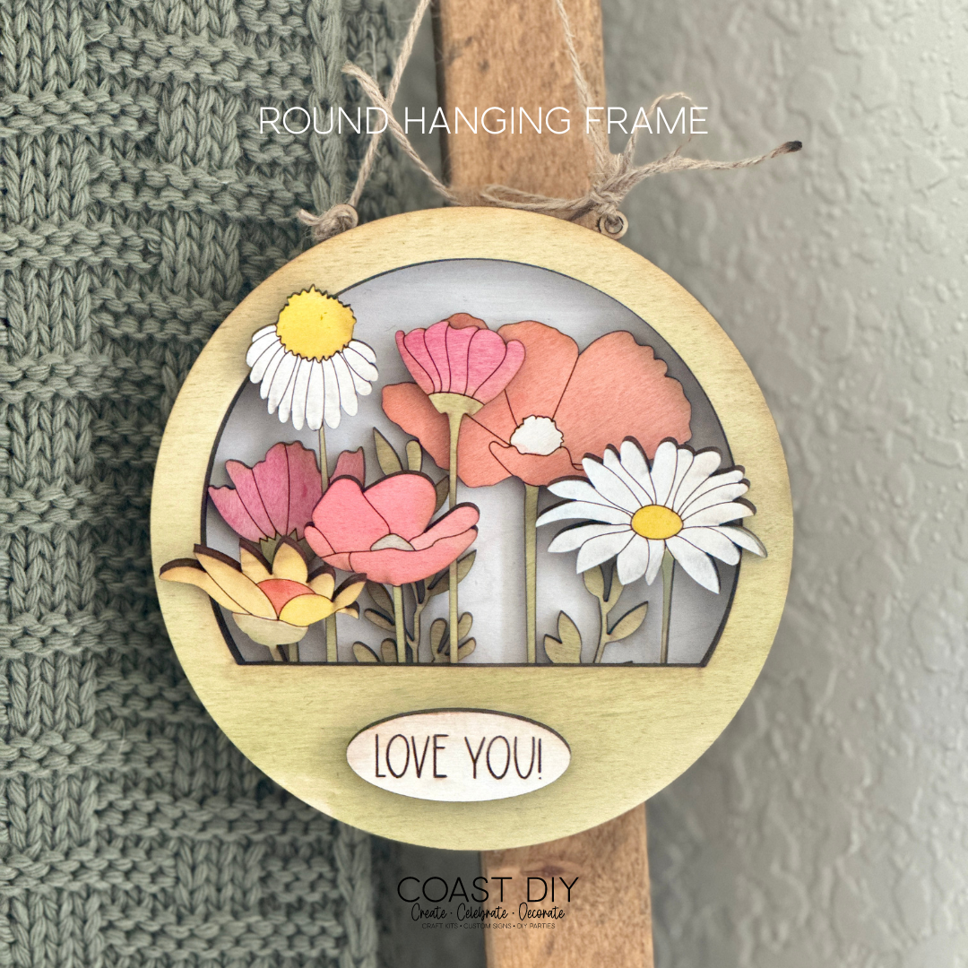 Wildflower Dimensional Frames