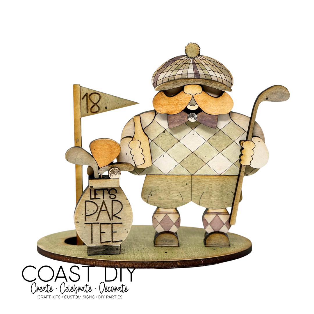 Golfer Gnome Craft Kit