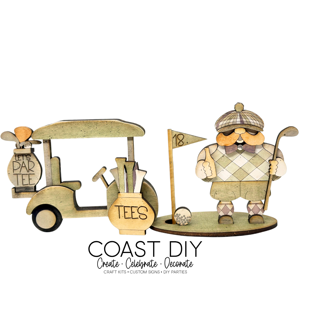 Golfer Gnome Craft Kit