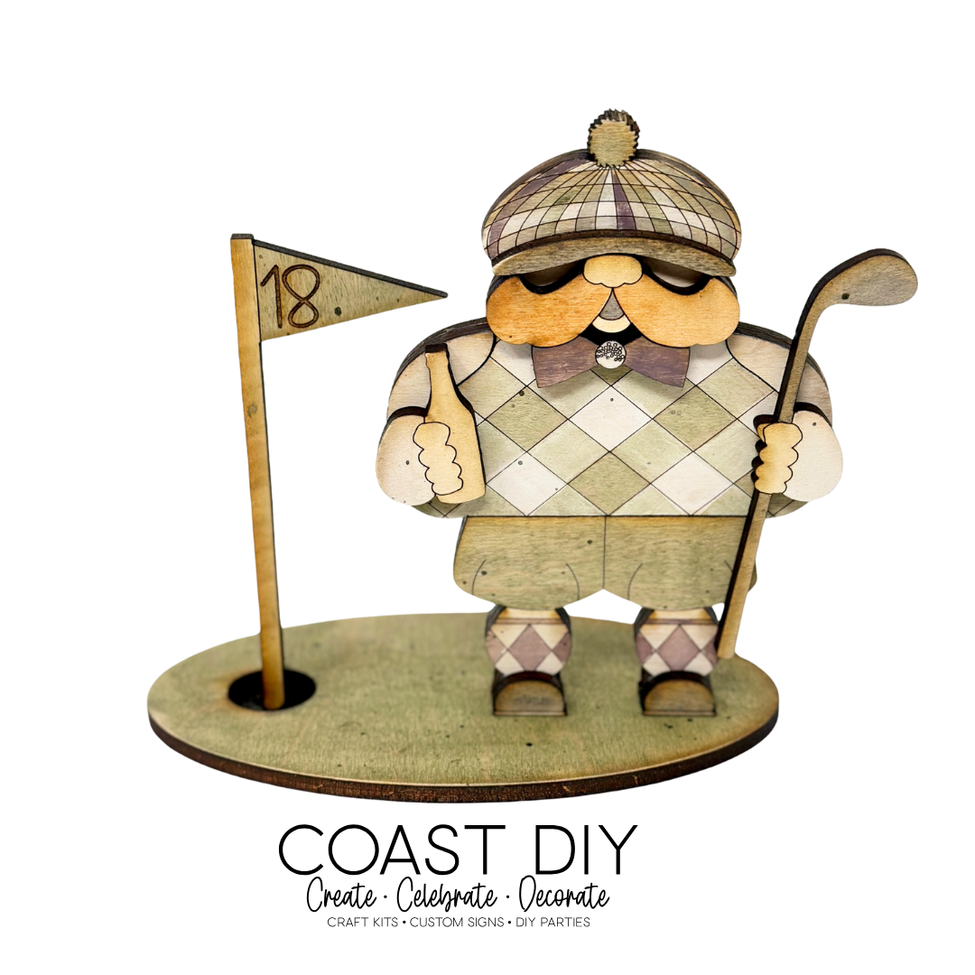 Golfer Gnome Craft Kit