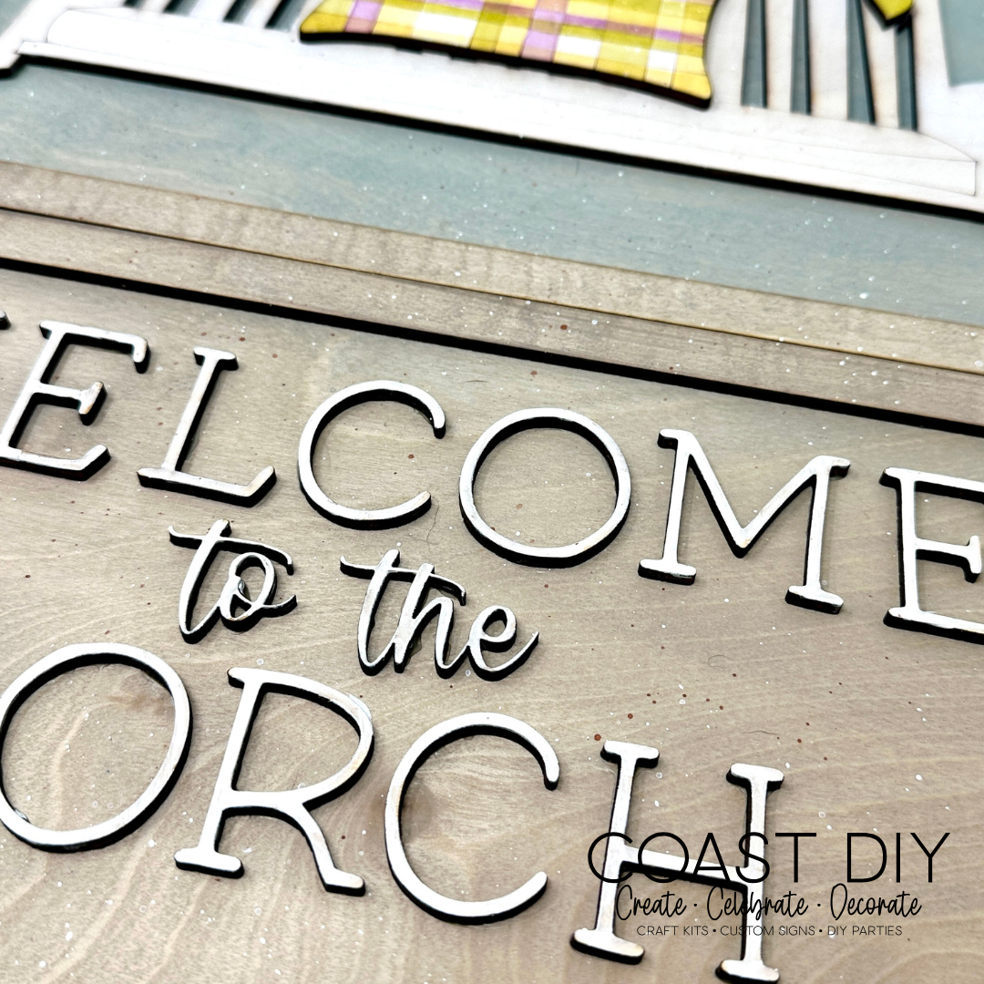 Porch Swing Welcome Doorhanger