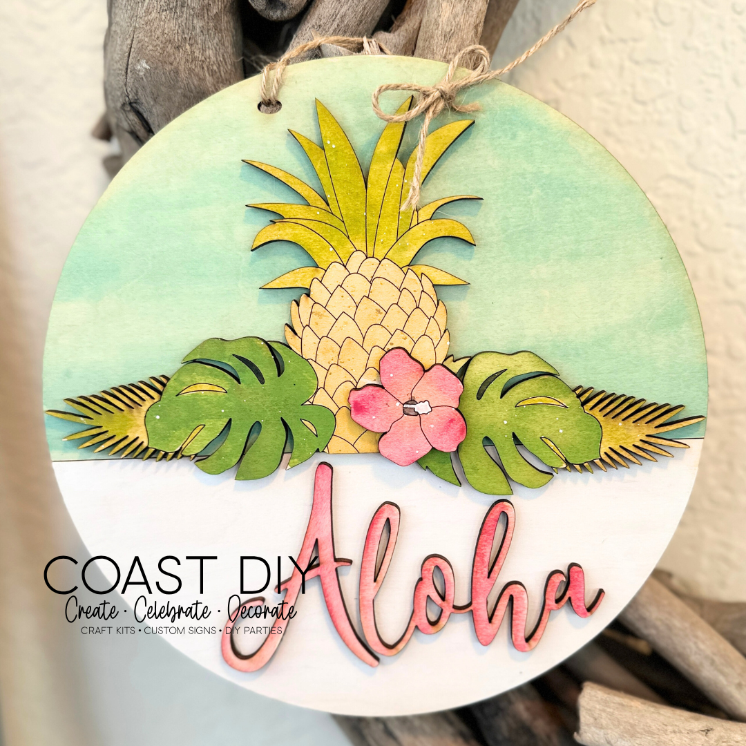 Aloha Pineapple Sign