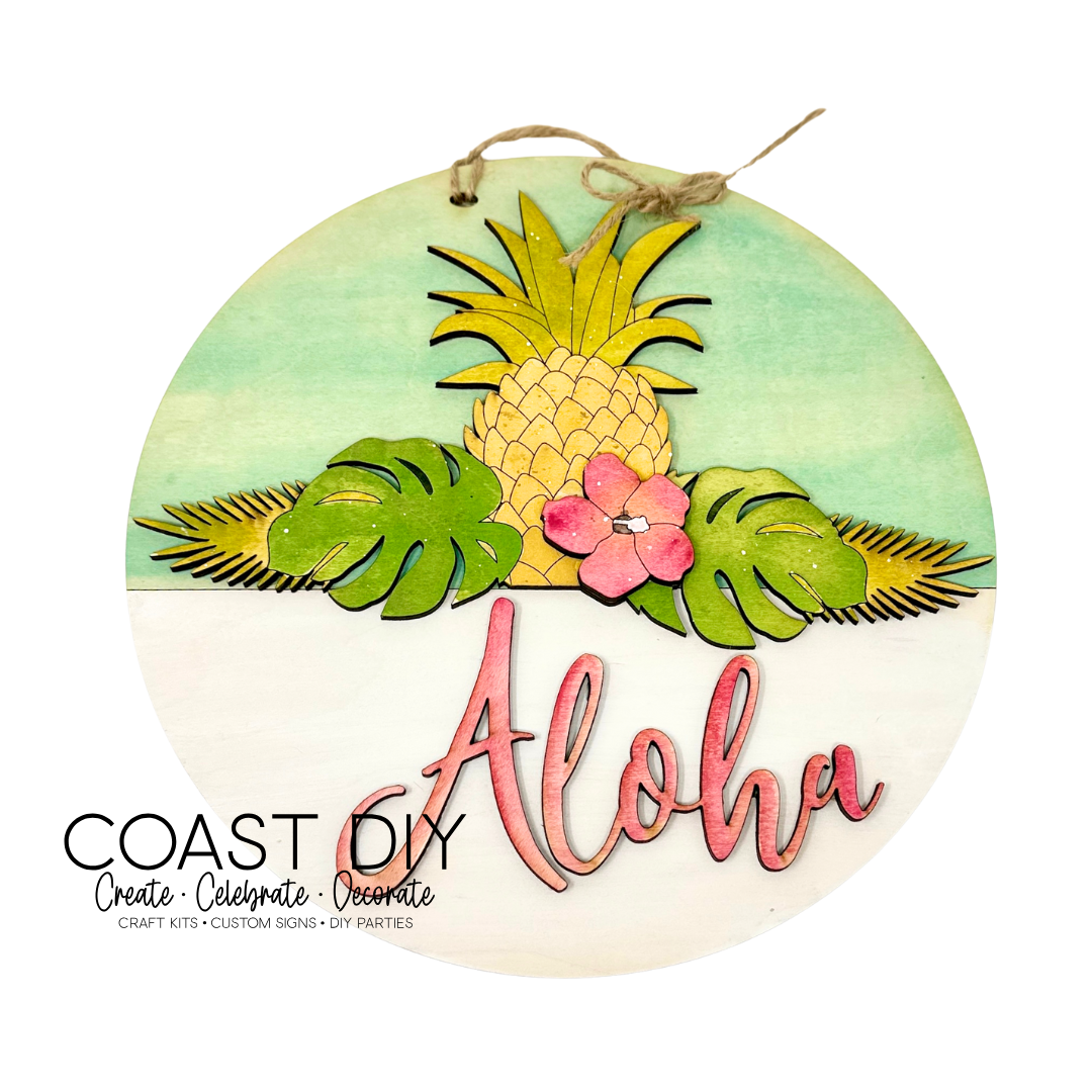 Aloha Pineapple Sign