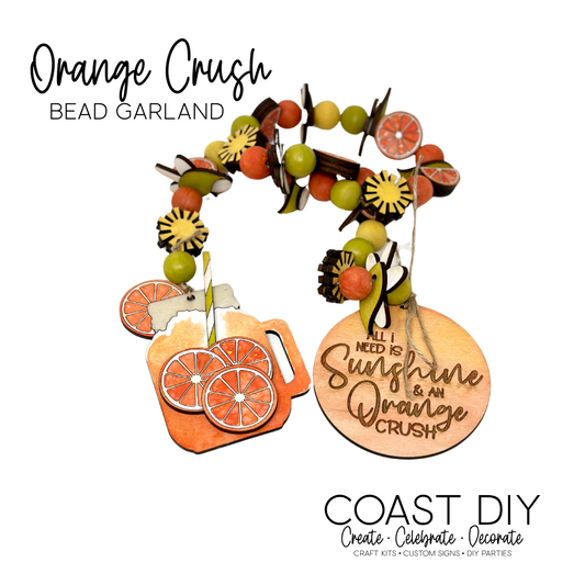 Orange Crush Bead Garland