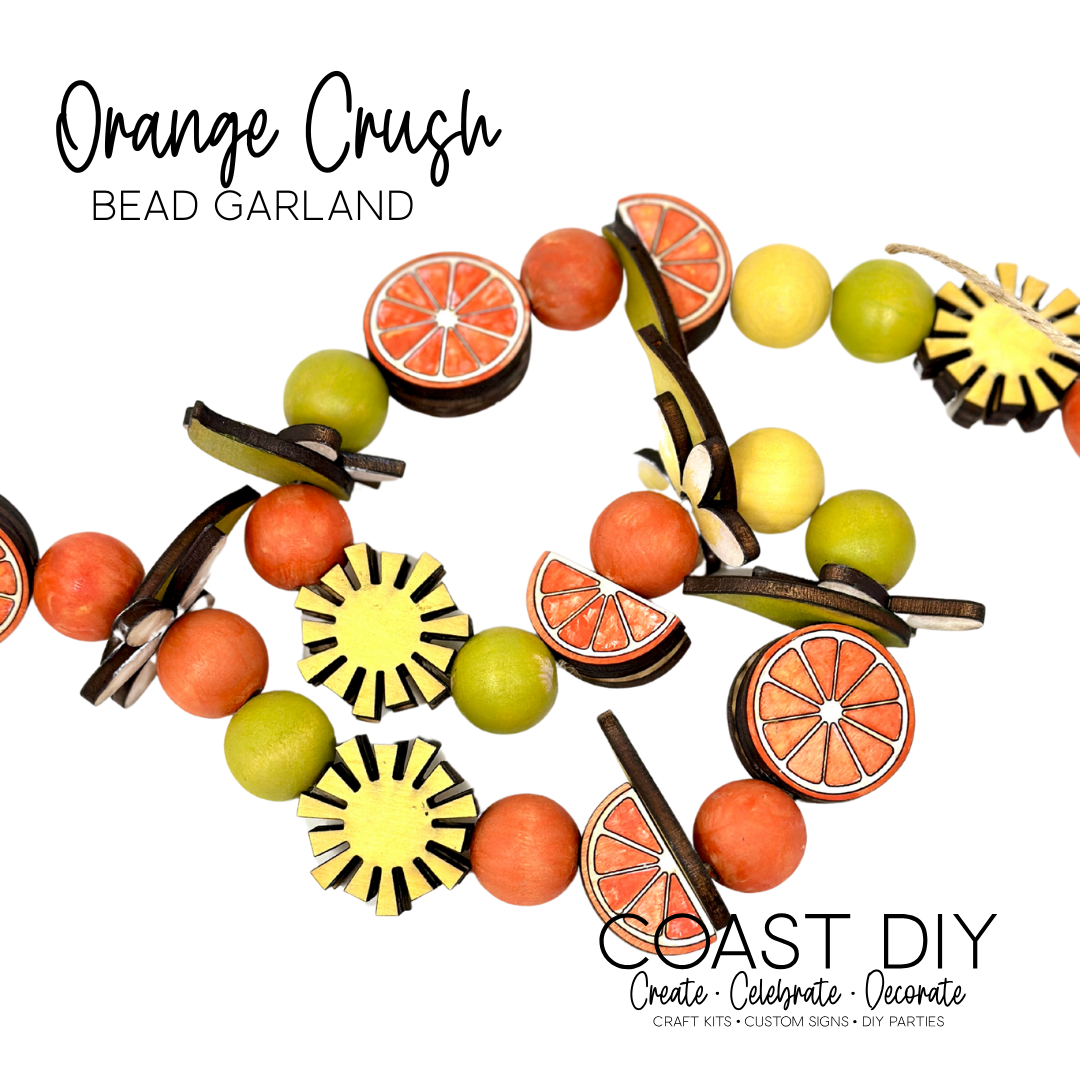 Orange Crush Bead Garland