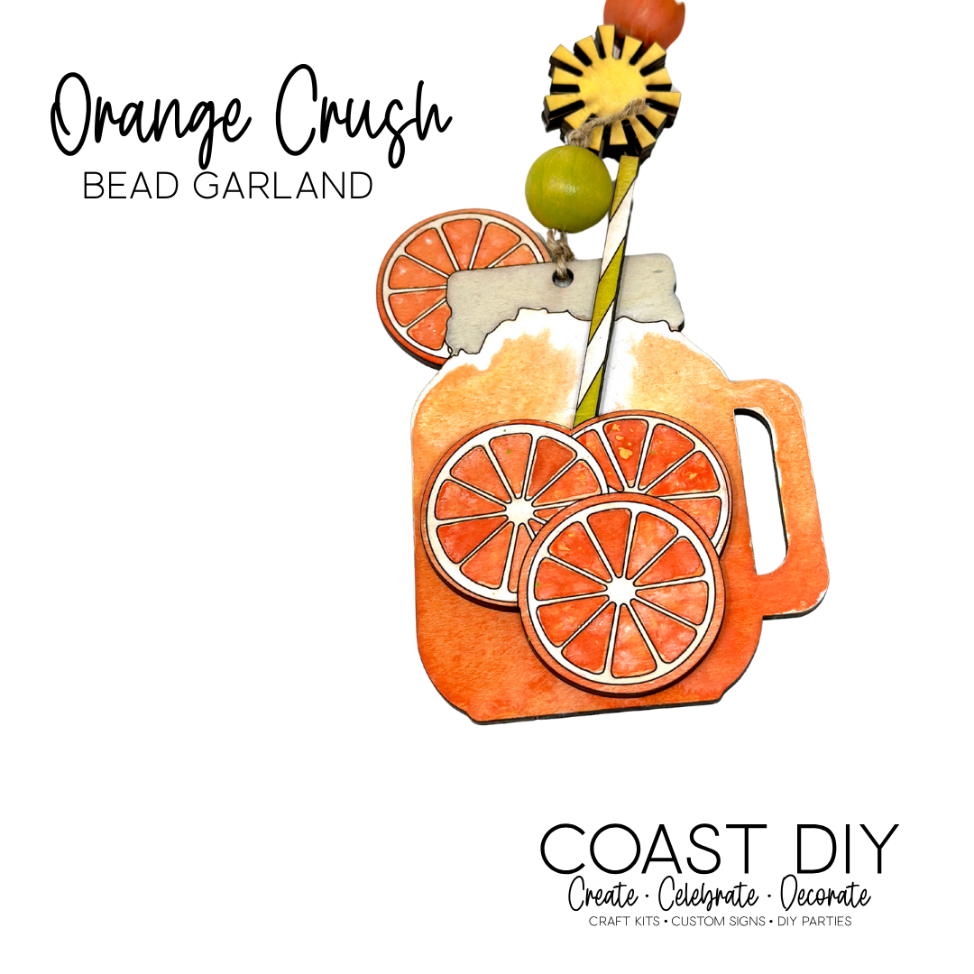 Orange Crush Bead Garland