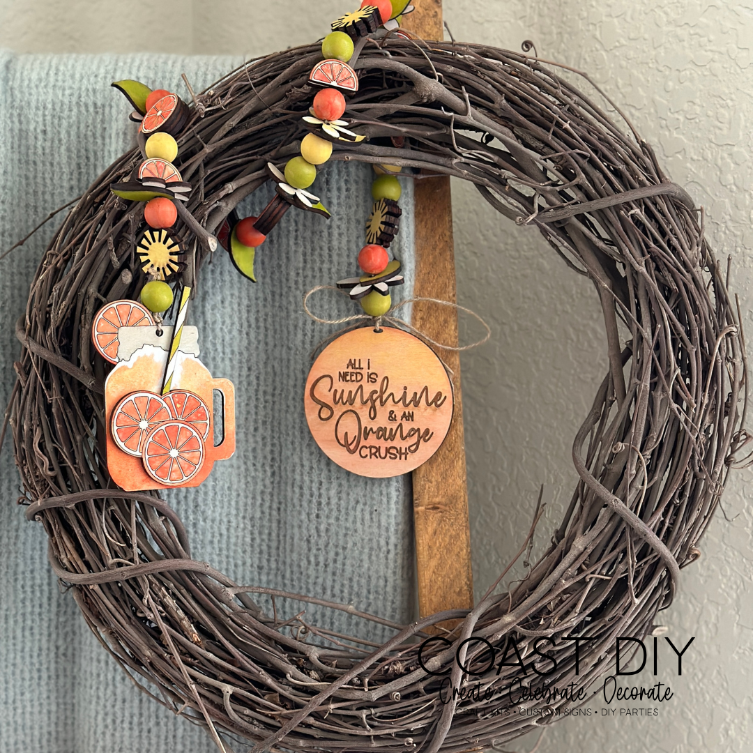 Orange Crush Bead Garland