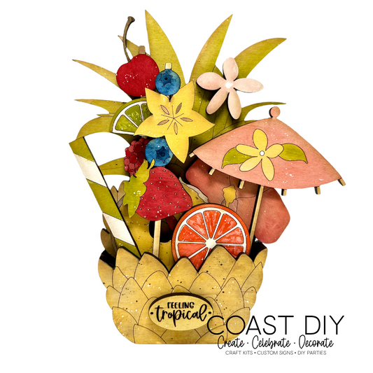 Feeling Tropical Cocktail Shelf Sitter