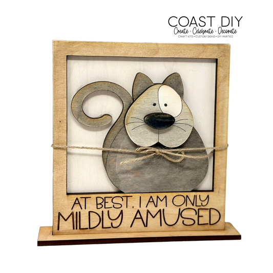 Mildly Amused Cat Craft Kit