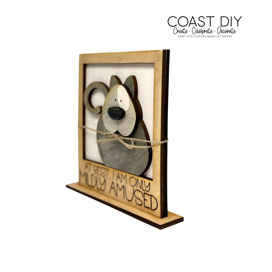 Mildly Amused Cat Craft Kit