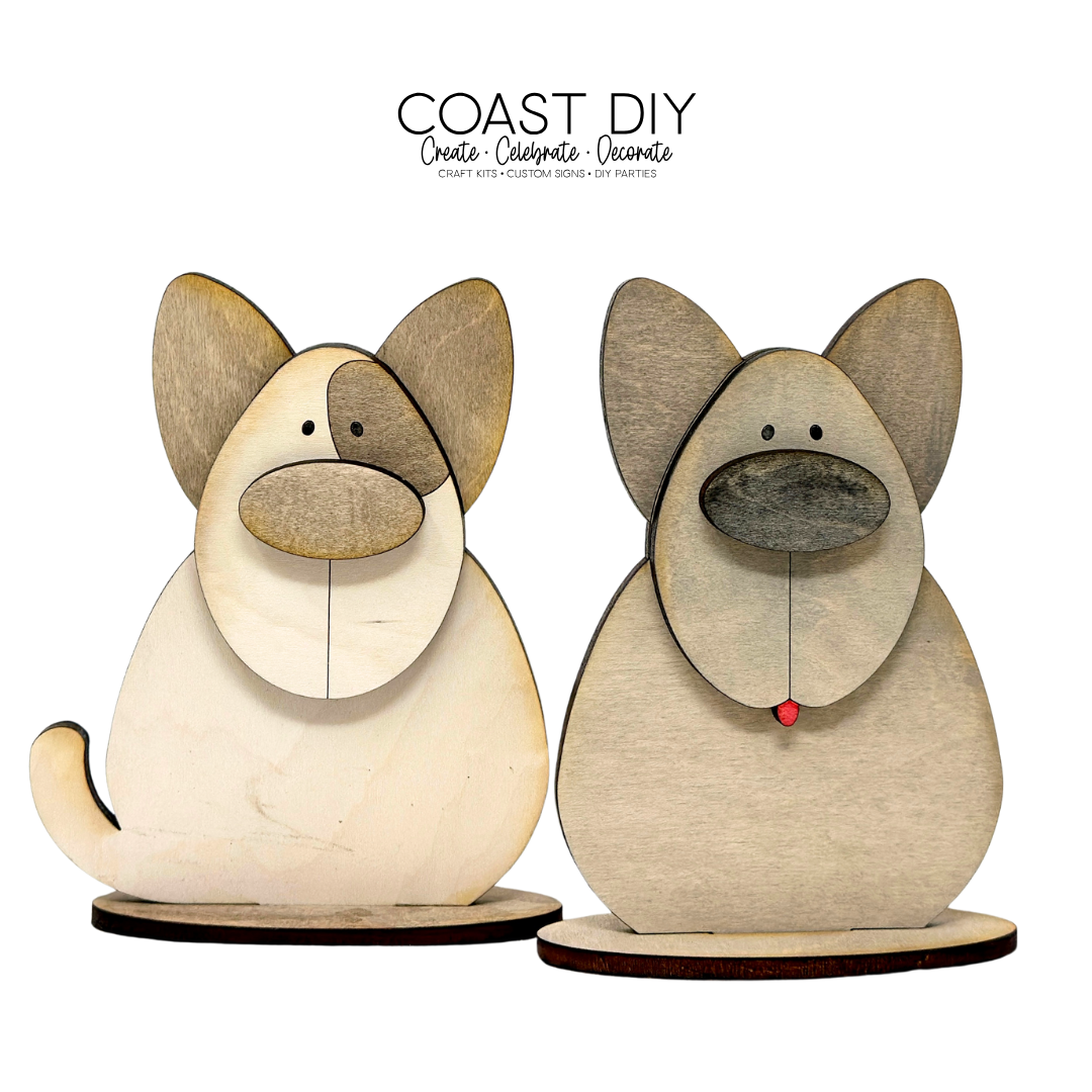 Dog Shelf Sitter craft kit