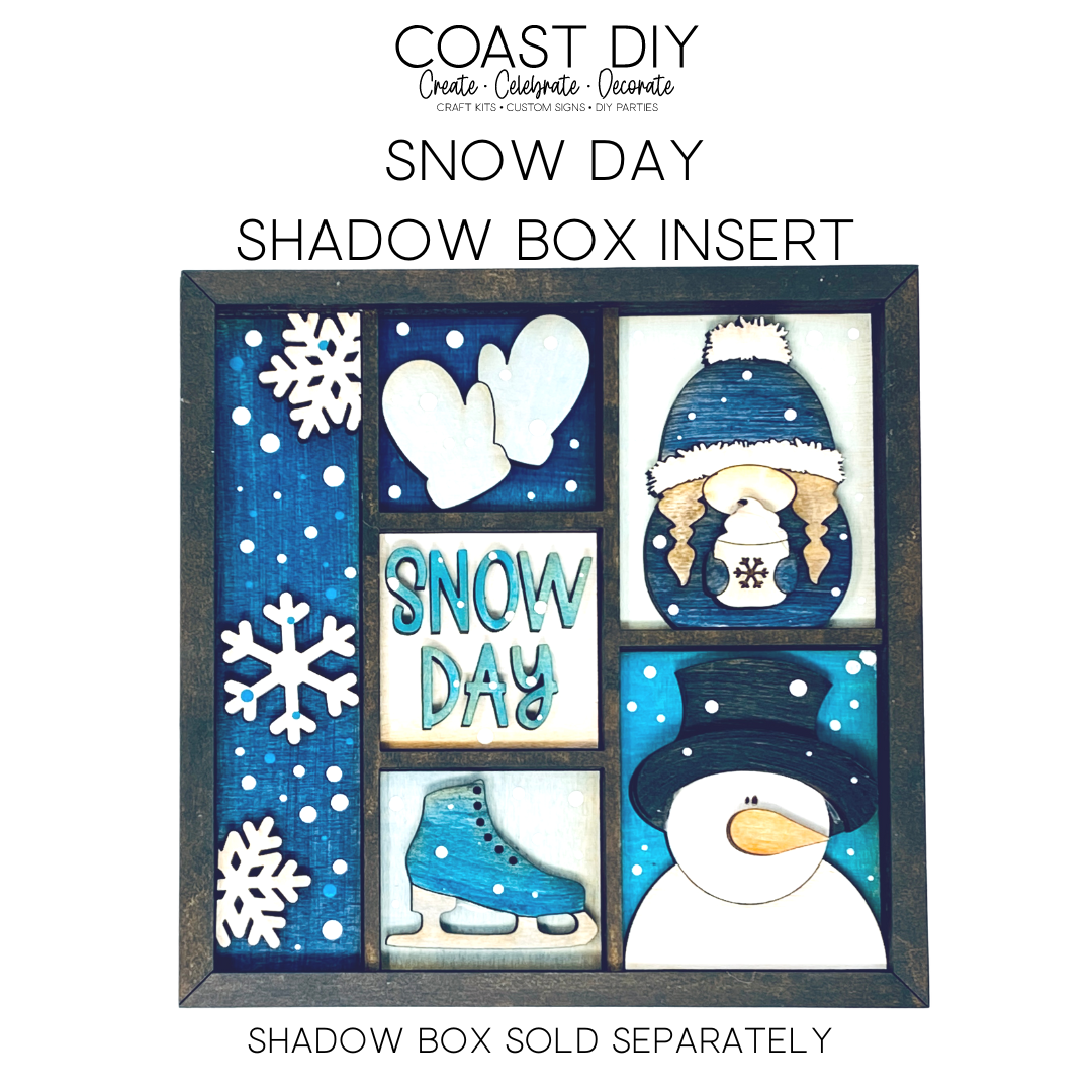 ShadowBox Insert: Snow Day