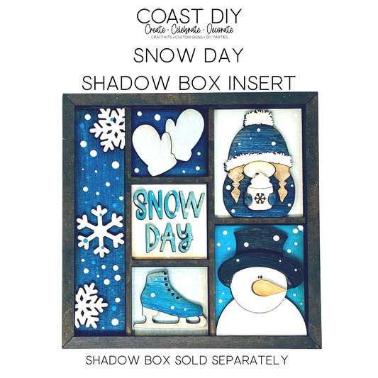 ShadowBox Insert: Snow Day