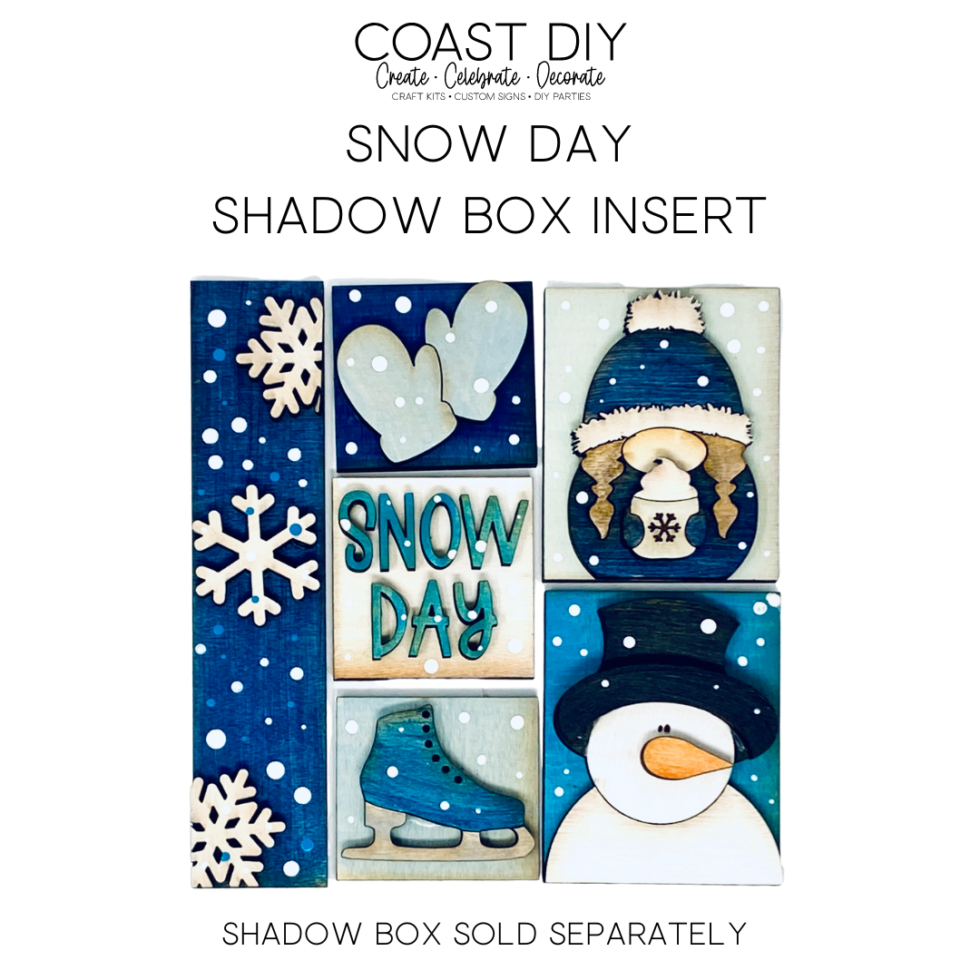 ShadowBox Insert: Snow Day