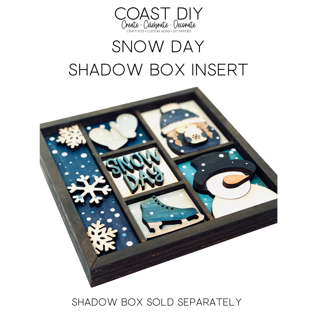 ShadowBox Insert: Snow Day