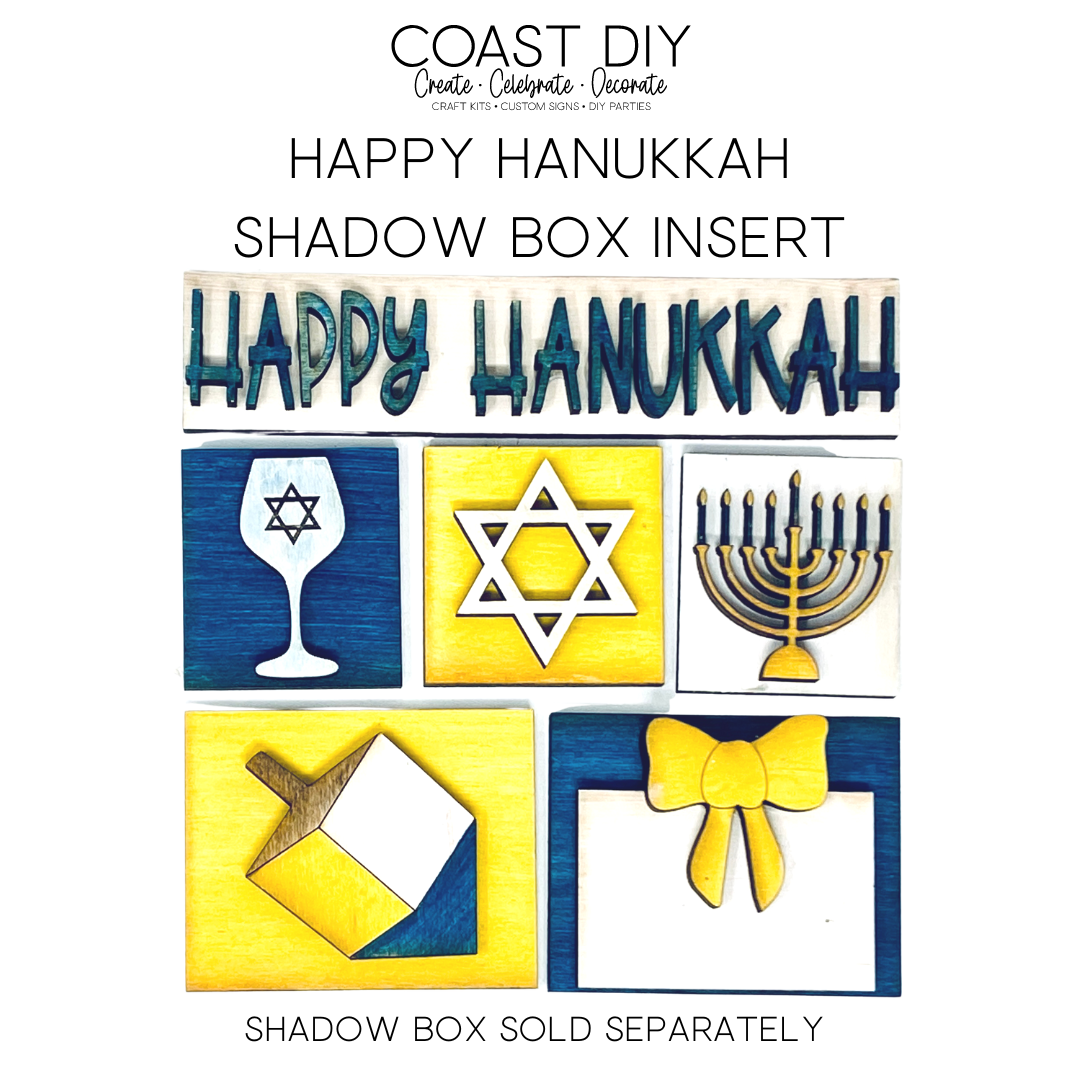 ShadowBox Insert: Happy Hanukkah