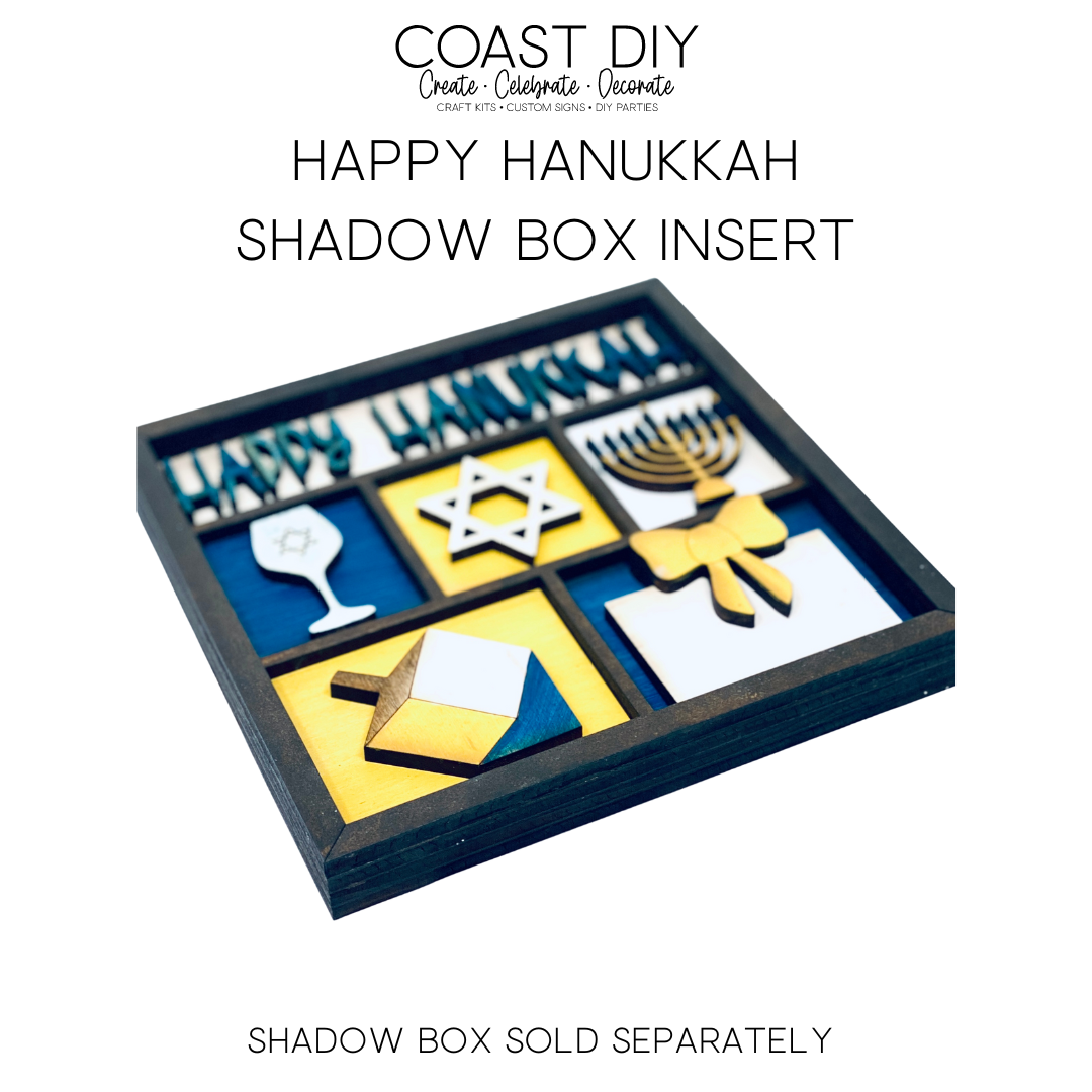 ShadowBox Insert: Happy Hanukkah