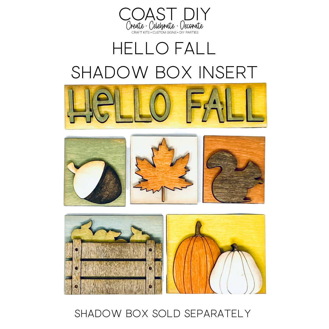 ShadowBox Insert: Hello Fall