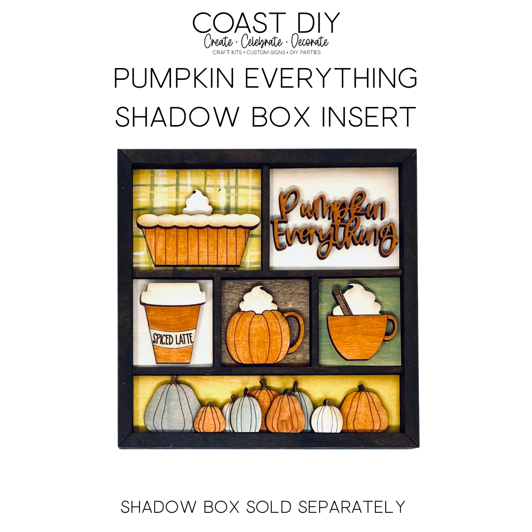 ShadowBox Insert: Pumpkin Everything