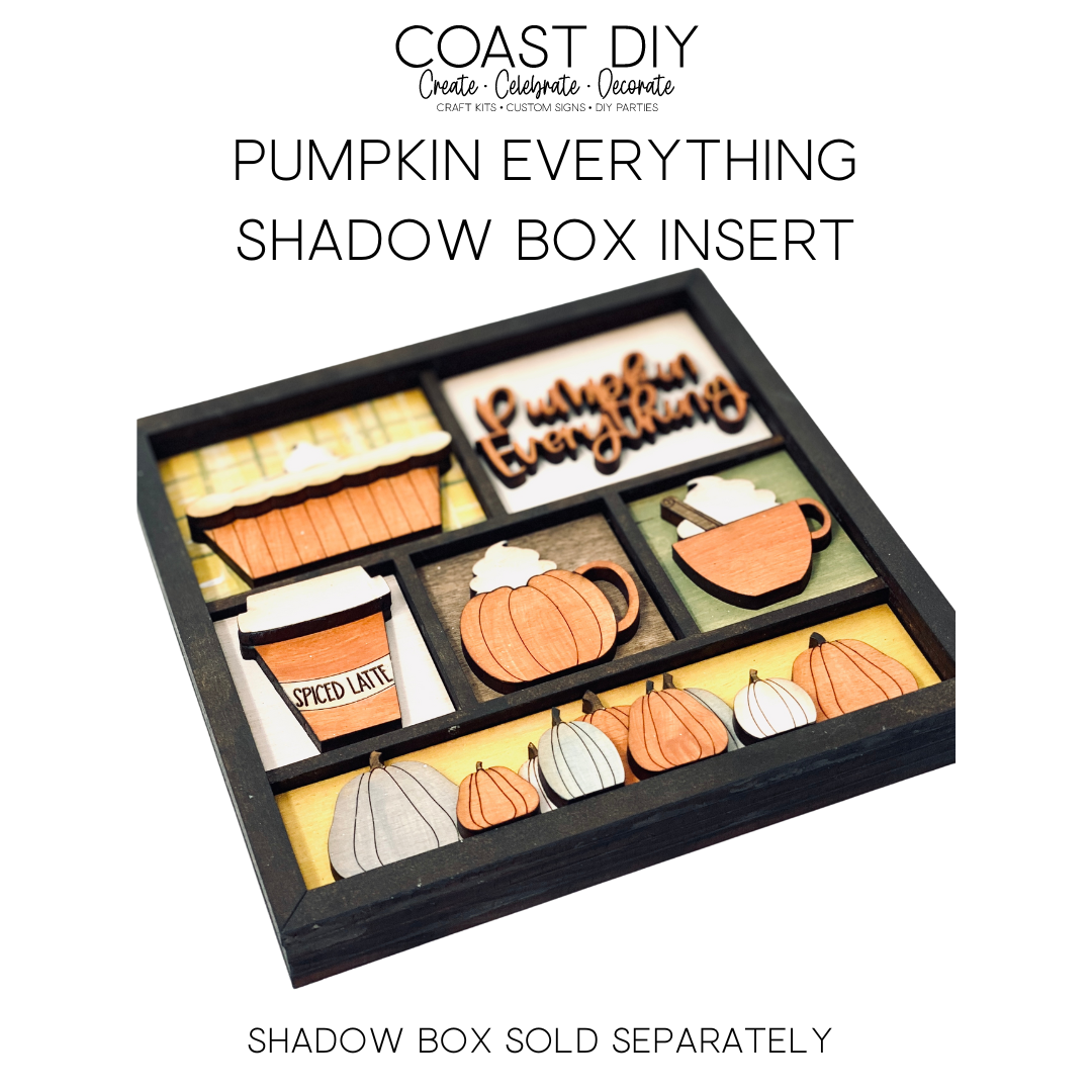 ShadowBox Insert: Pumpkin Everything