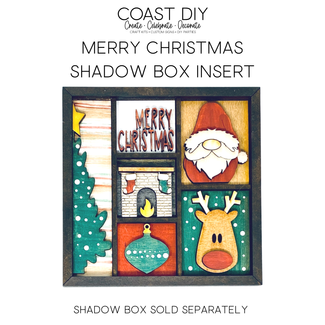 ShadowBox Insert: Merry Christmas