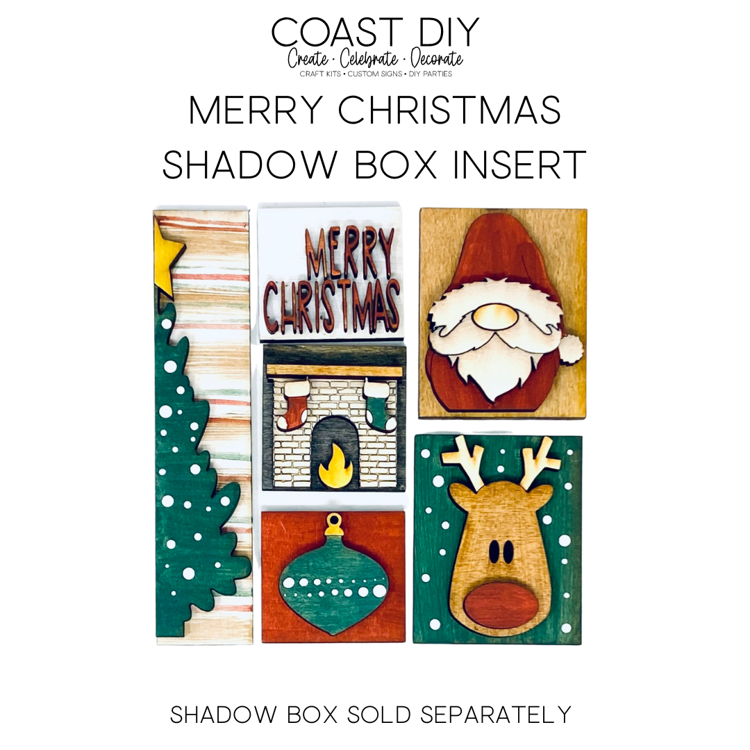 ShadowBox Insert: Merry Christmas