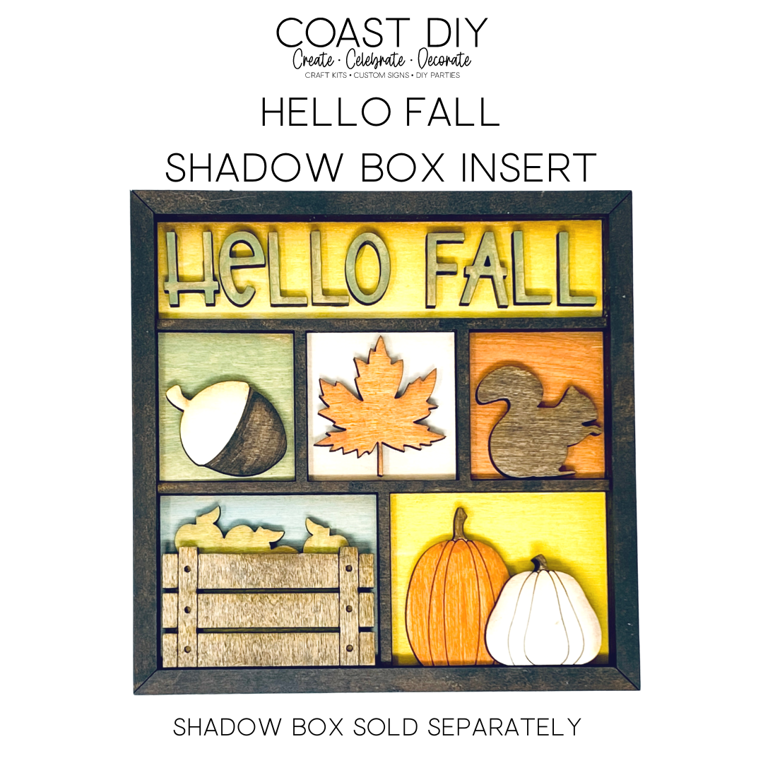 ShadowBox Insert: Hello Fall