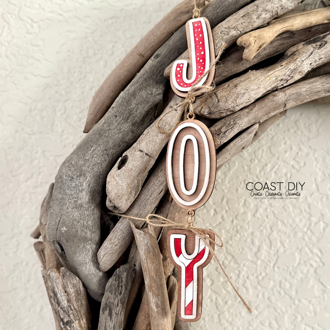 Gingerbread Letter Ornaments Craft Kit