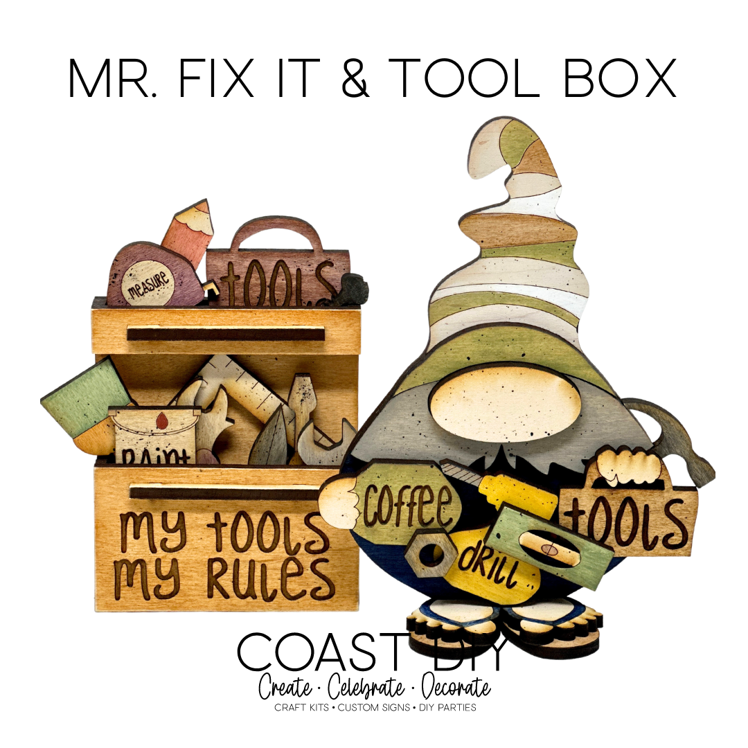 Mr. Fix It and Tool Chest Shelf Sitter Craft Kit