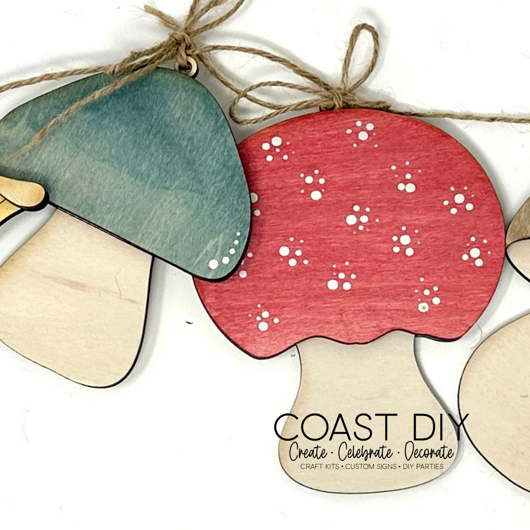 Woodland Ornaments: Mushrooms and Fairies