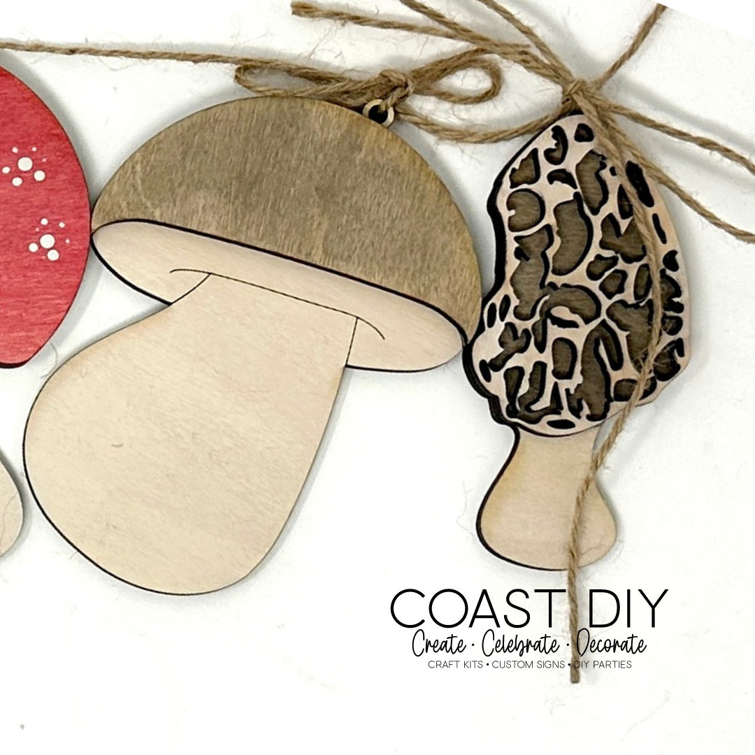 Woodland Ornaments: Mushrooms and Fairies