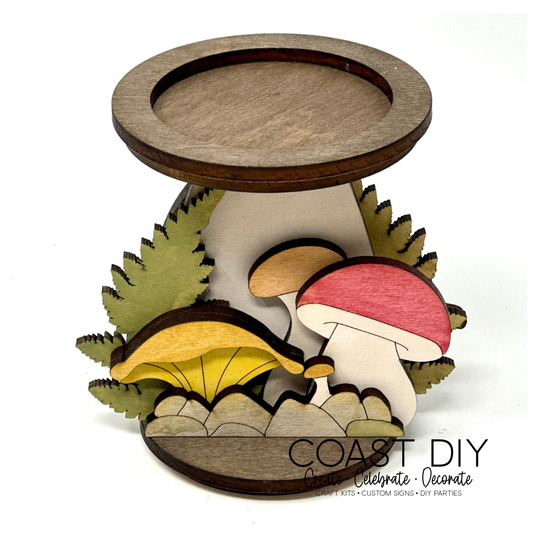 Woodland Mushroom Candle Holder