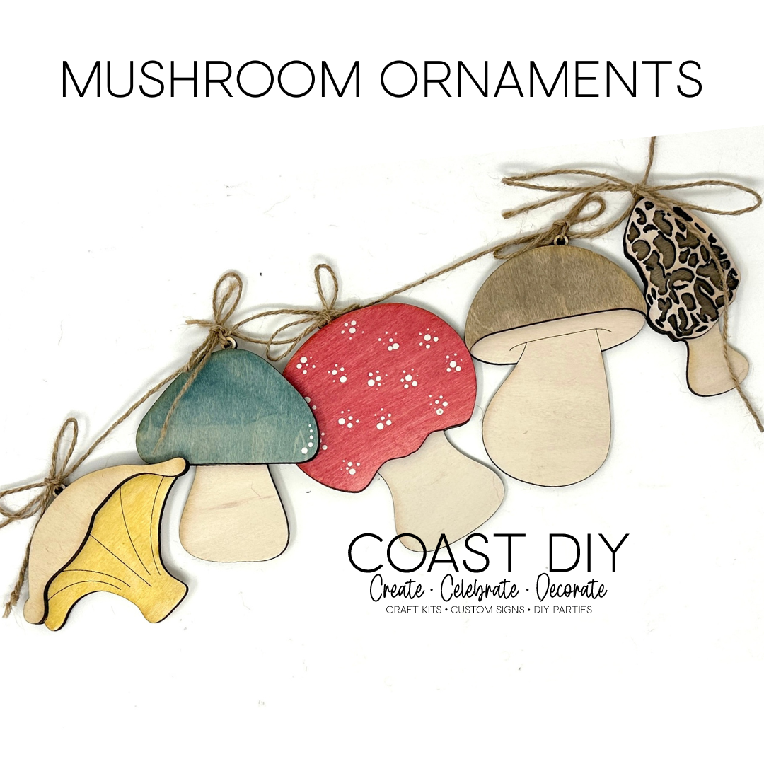 Woodland Ornaments: Mushrooms and Fairies