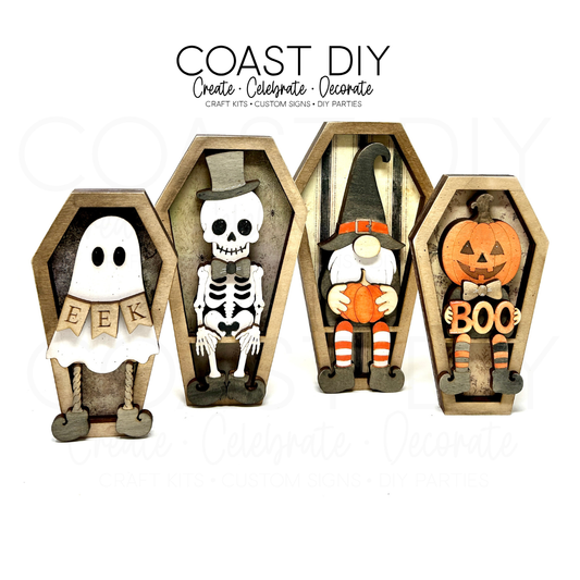 Halloween Coffin Characters