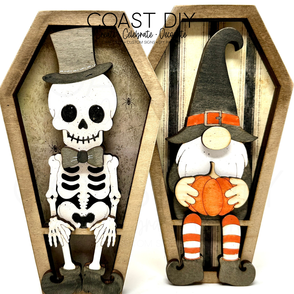 Halloween Coffin Characters