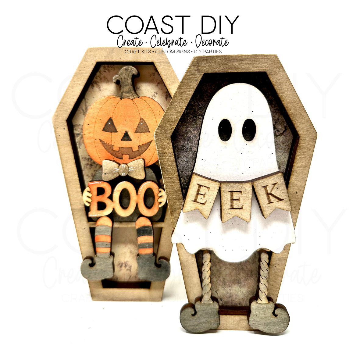 Halloween Coffin Characters
