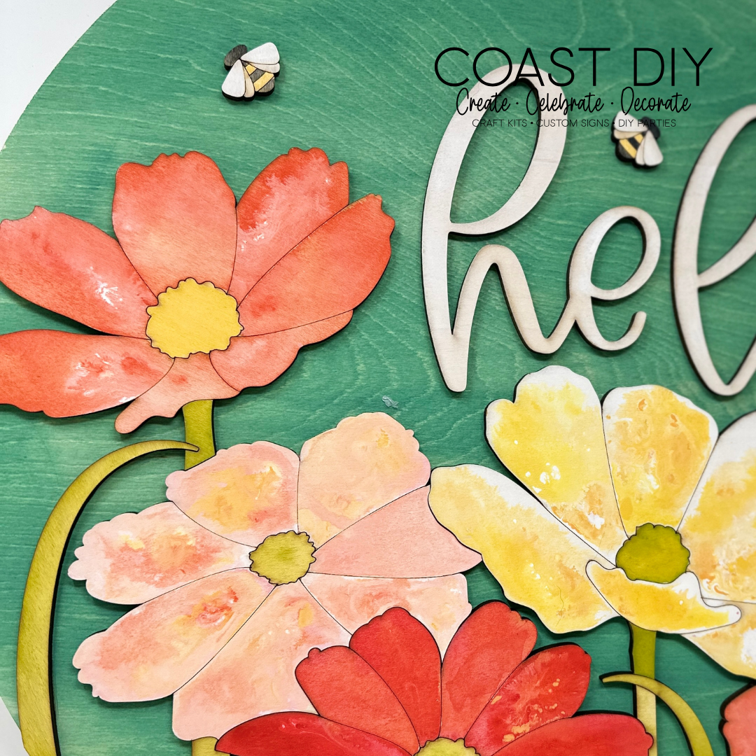 Cosmos Hello Round Sign