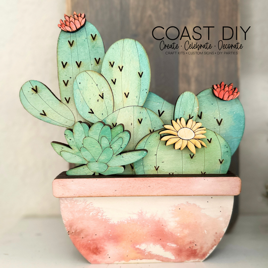 Cactus in a Pot craft kit