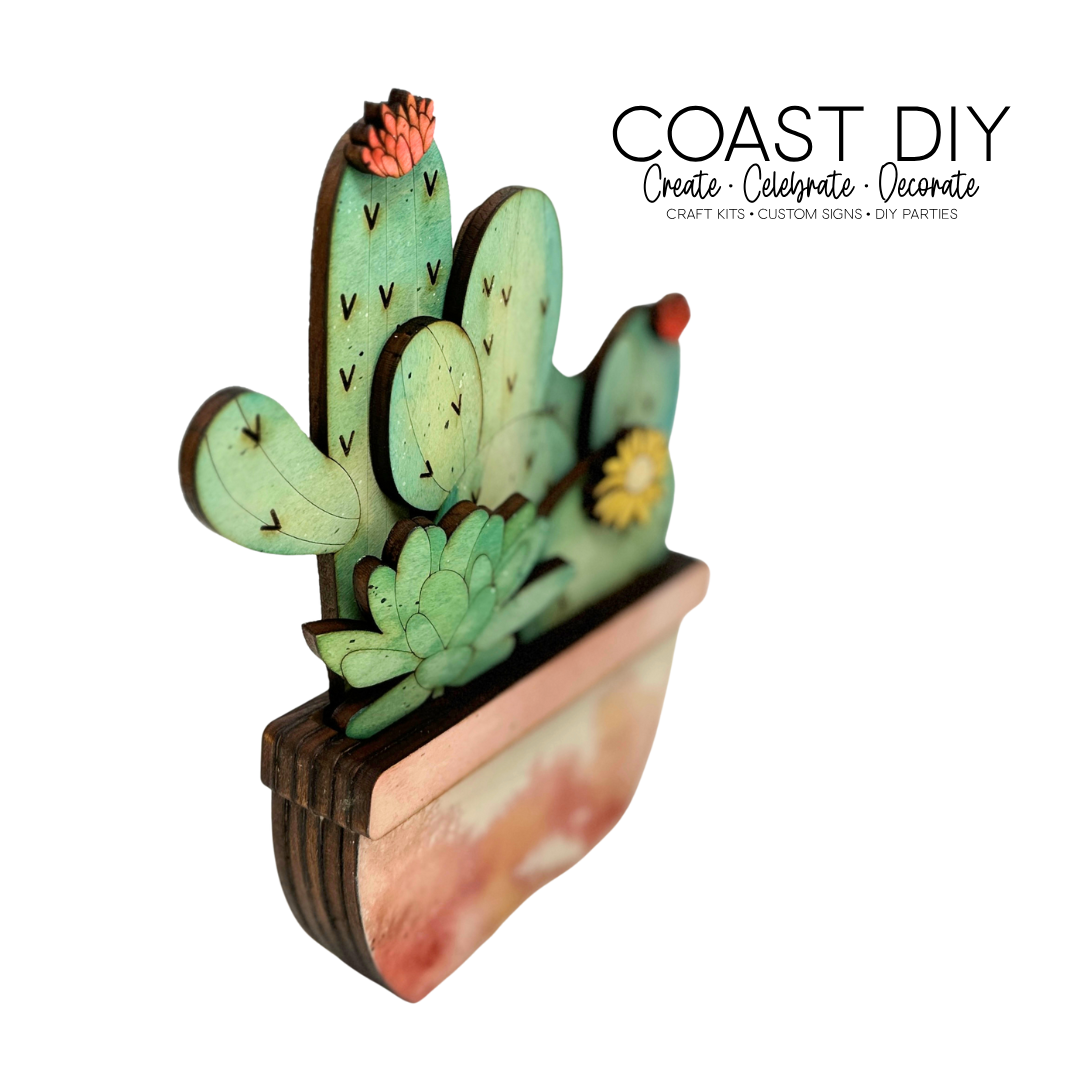 Cactus in a Pot craft kit