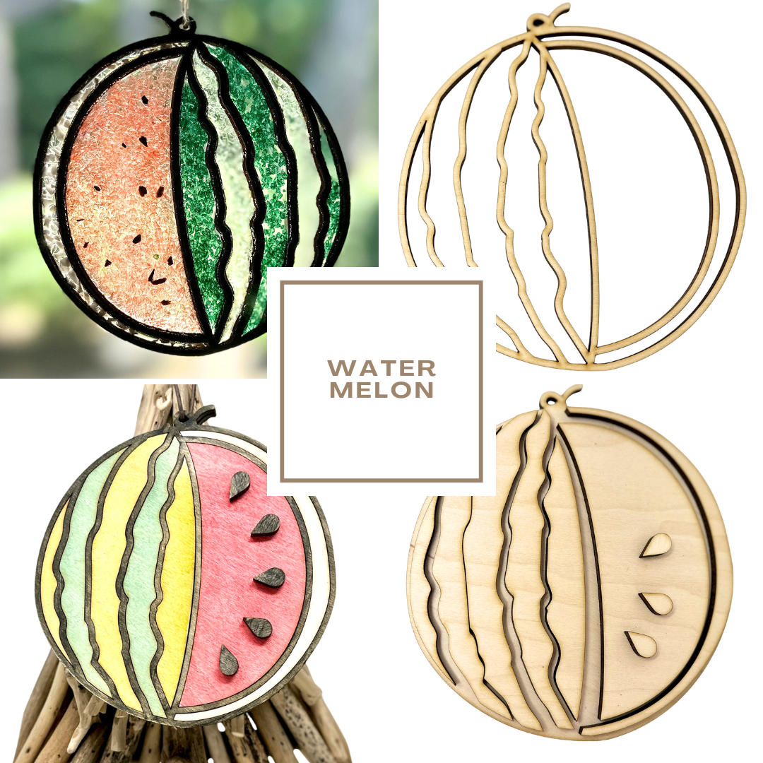 Faux Stain Glass Watermelon