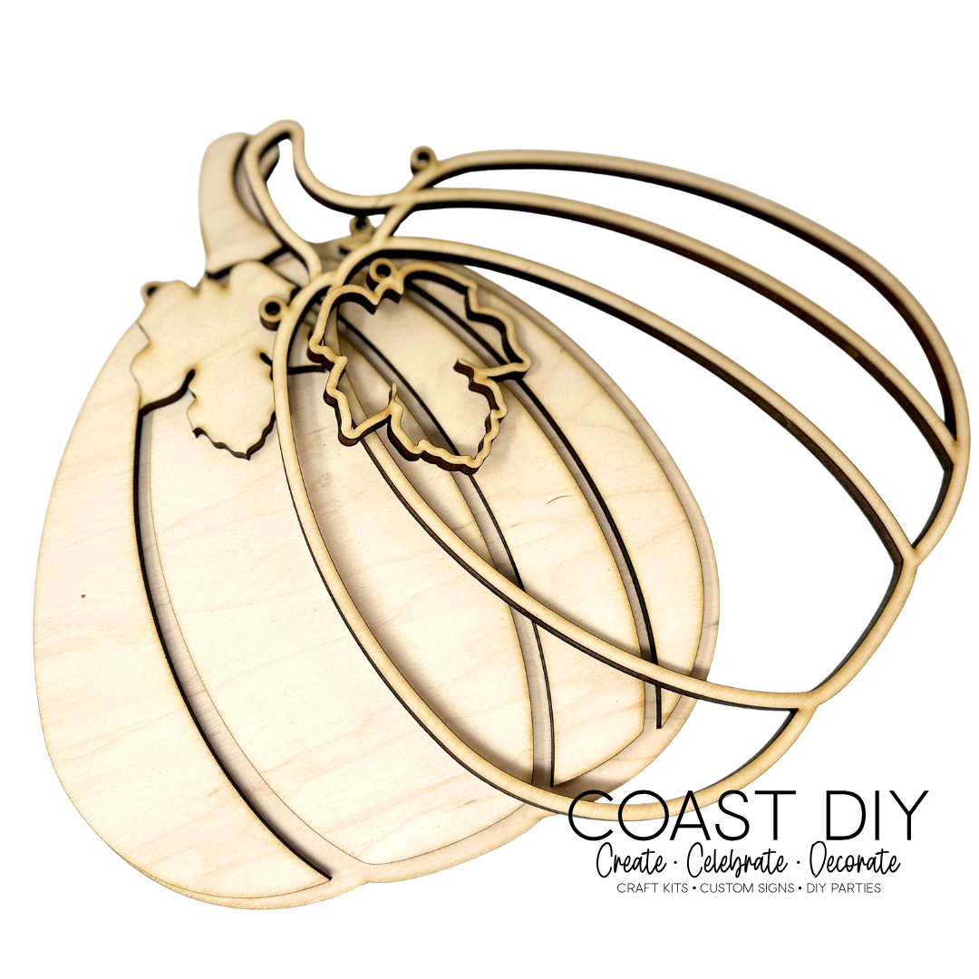 Faux Stain Glass Pumpkin