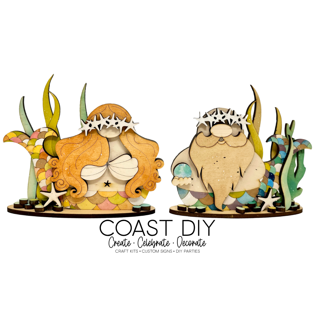 Mermaid and Merman Craft Kits