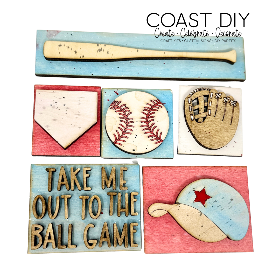 Baseball Shadowbox Insert