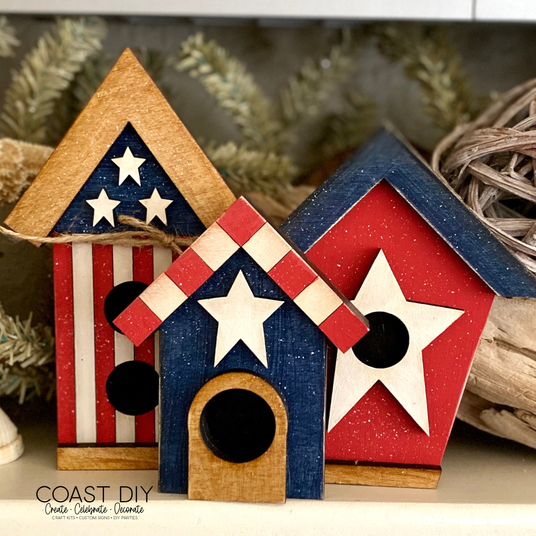 Patriotic Birdhouses