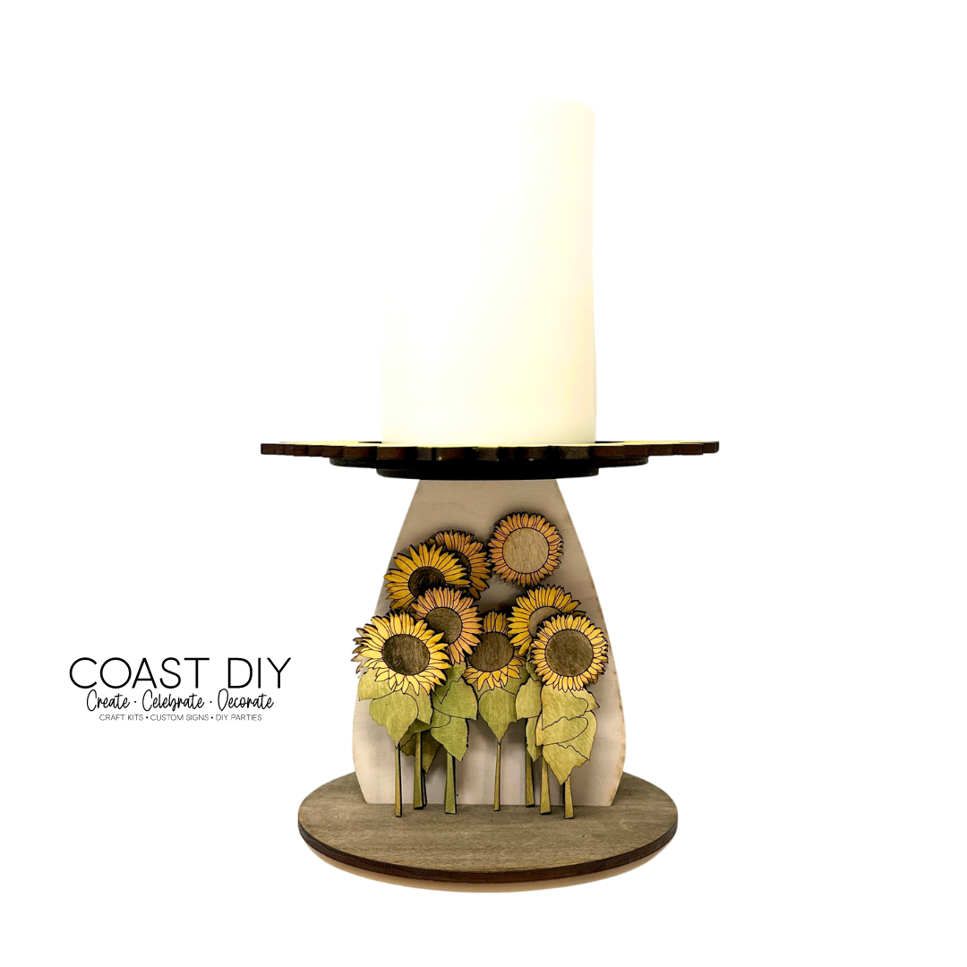 Sunflower Candle Holder