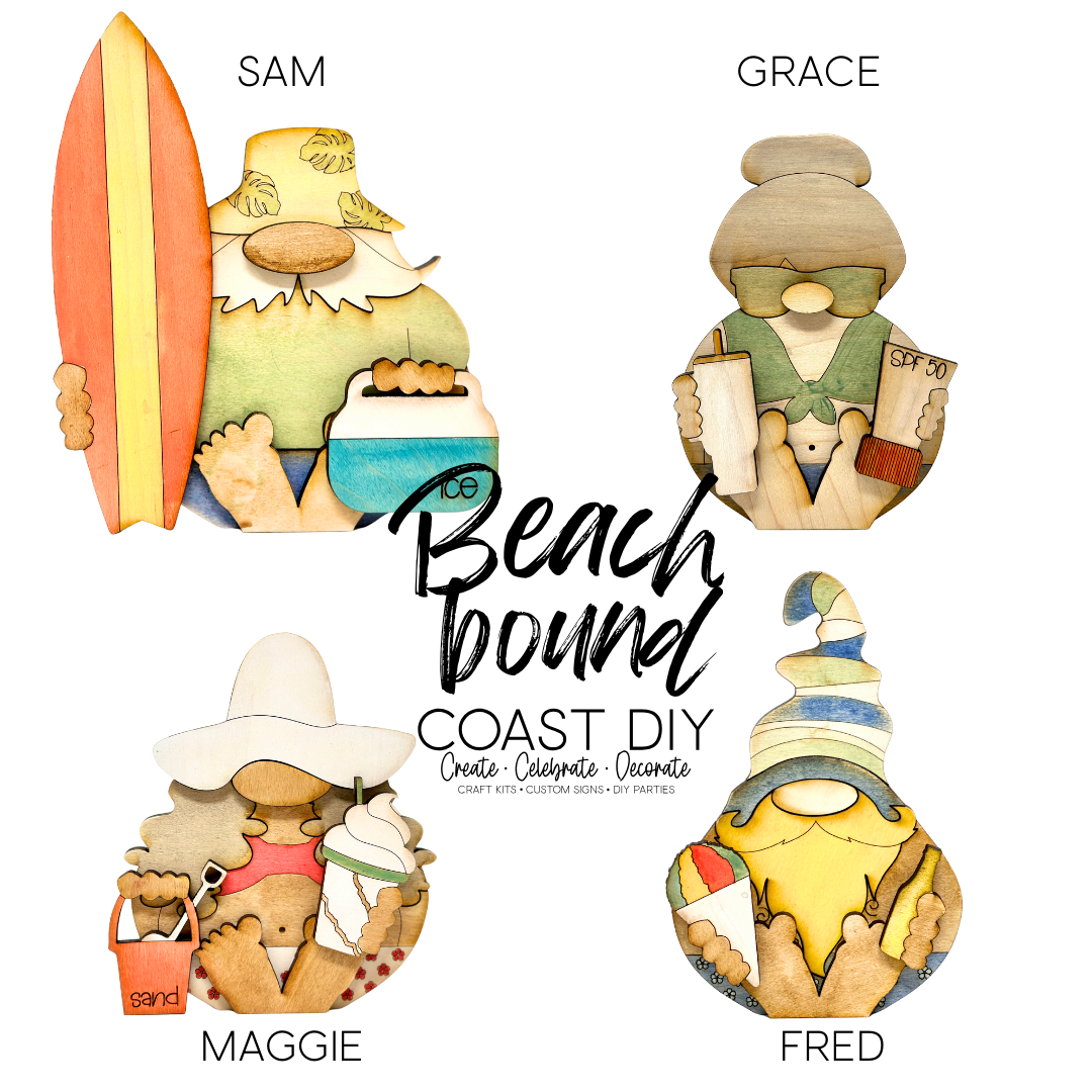 Beach Bound Gnomes Craft Kit