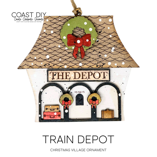 Train Depot Ornament