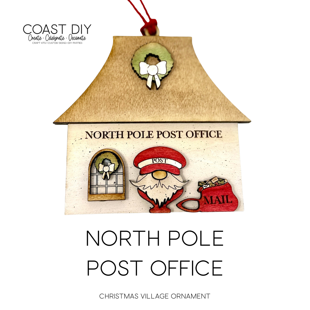 North Pole Post Office Ornament